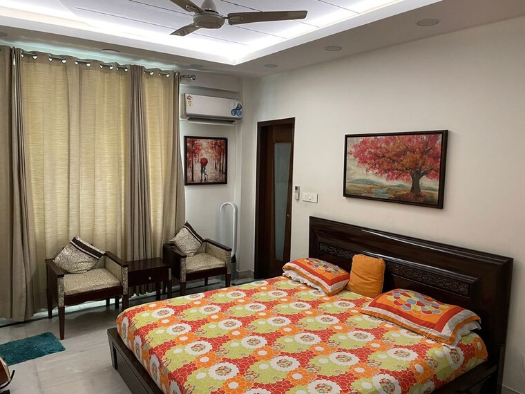 Bedroom, alaknanda-society 4 Bedroom 3000 Sq.Ft. Apartment In Sector 56 Gurgaon 10157806