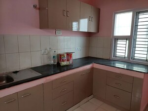 Kitchen in 3 BHK Apartment at Eldeco Green Woods, Gomti Nagar – for Rent