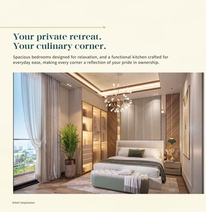 Bedroom in 3 BHK Apartment at NS Avani Signature Floors, Sohna Sector 2 – for Sale