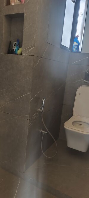 Bathroom in 2.5 BHK Apartment at Heranadani Meadows Gemini, Ghodbunder Road – for Rent