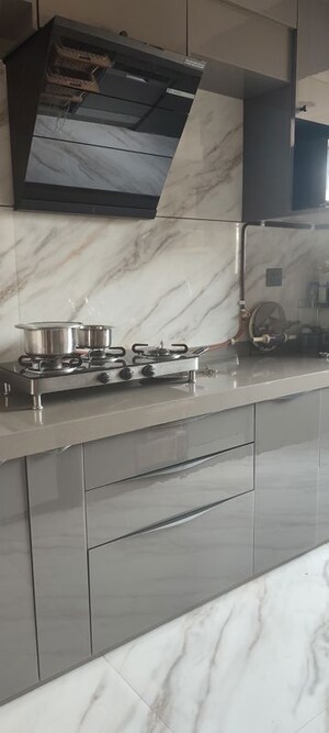 Kitchen in 2.5 BHK Apartment at Heranadani Meadows Gemini, Ghodbunder Road – for Rent