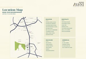 3 BHK Apartment – Map Location View at NS Avani Signature Floors, Sohna Sector 2 - for Sale