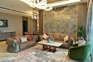 Living Room in 4 BHK Apartment at Raheja Imperia, Worli – for Rent