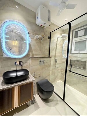 Bathroom in 3 BHK Builder Floor at Chattarpur – for Sale