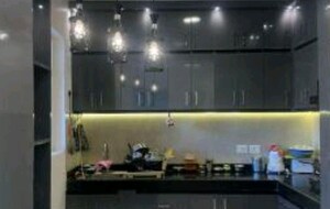 Kitchen in 2 BHK Apartment at Rishita Manhattan, Gomti Nagar – for Rent