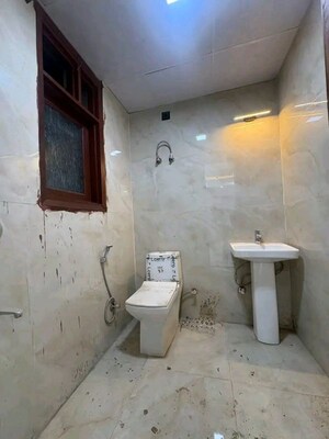 Bathroom in 2 BHK Builder Floor at Chattarpur – for Rent