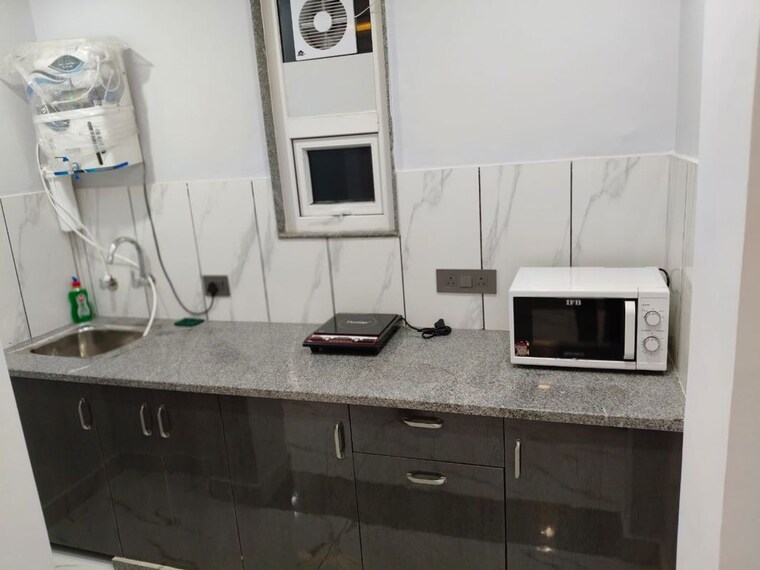 Kitchen, sector 45 1 Bedroom 1200 Sq.Ft. Builder Floor In Sector 45 Gurgaon 10158022