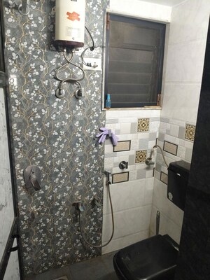 Bathroom in 1 BHK Apartment at Jalaram Park, Bhandup West – for Rent