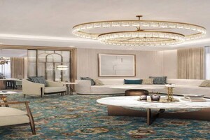 Living Room in 4 BHK Apartment at Bandra West – for Rent