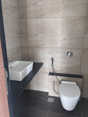 Bathroom in 3 BHK Apartment at Majestique Signature Towers, Balewadi – for Rent