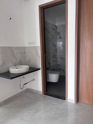 Bathroom in 3 BHK Apartment at Majestique Signature Towers, Balewadi – for Rent