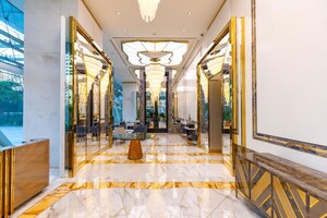 Building Lobby in 5 BHK Apartment at Rustomjee Crown, Prabhadevi – for Rent