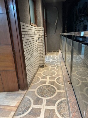 Balcony in 3 BHK Apartment at Palm Residency Chhatarpur, Chattarpur – for Rent