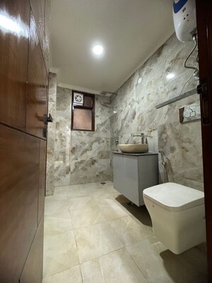 Bathroom in 3 BHK Apartment at Palm Residency Chhatarpur, Chattarpur – for Rent