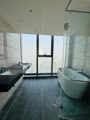 Bathroom in 5 BHK Apartment at Rustomjee Crown, Prabhadevi – for Rent