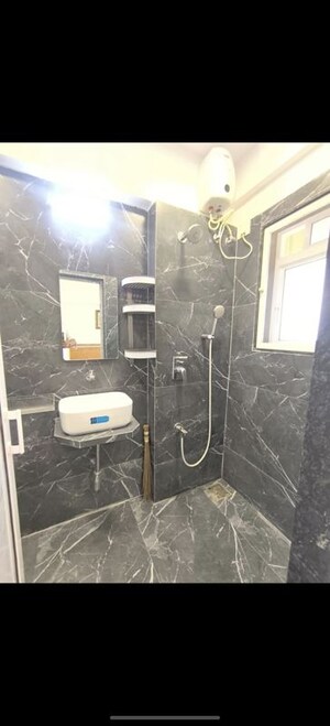 Bathroom in 2 BHK Apartment at Evershine CHS Malad, Malad West – for Rent