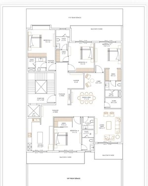 Floor Plan in 4 BHK Builder Floor at Sector 14 – for Sale