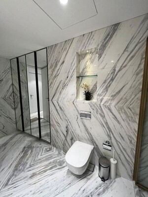 Bathroom in 4 BHK Apartment at Omkar 1973, Worli – for Rent