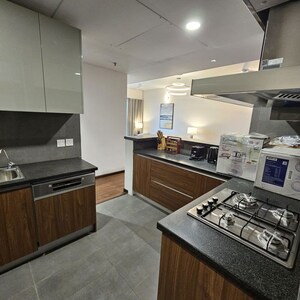 Kitchen in 3.5 BHK Apartment at Krisumi Waterfall Residences, Sector 36a – for Rent