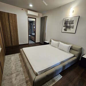 Bedroom in 3.5 BHK Apartment at Krisumi Waterfall Residences, Sector 36a – for Rent