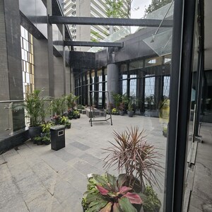 Balcony in 3.5 BHK Apartment at Krisumi Waterfall Residences, Sector 36a – for Rent