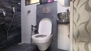 Bathroom in 2 BHK Apartment at Patel Heritage, Kharghar – for Rent