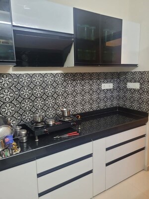Kitchen in 2 BHK Apartment at Lodha Amara, Kolshet Road – for Rent