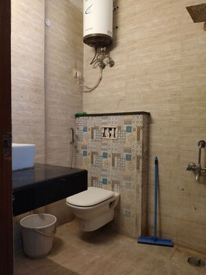 Bathroom in 2 BHK Builder Floor at Saket – for Rent