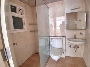 Bathroom in 2 BHK Apartment at Mantri Lithos, Thanisandra – for Rent