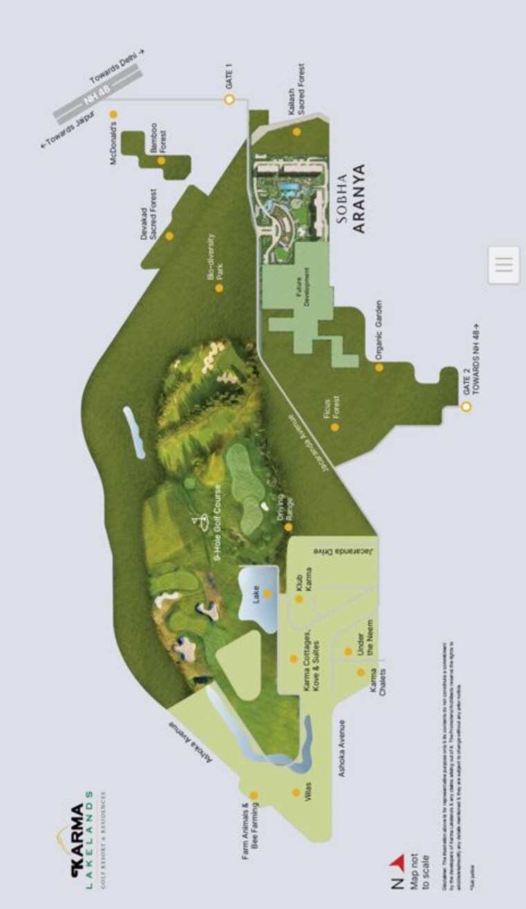 Master Plan, sobha-aranya 3 Bedroom 2847 Sq.Ft. Apartment In Sector 80 Gurgaon 10159036