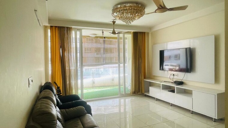 Living Room, mantri-lithos 3 Bedroom 1740 Sq.Ft. Apartment In Thanisandra Bangalore 10160093