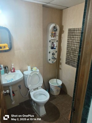 Bathroom in 3 BHK Apartment at Deep Satyadeep Heights, Makarba – for Sale