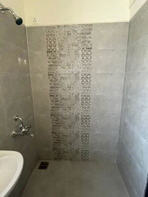 Bathroom in 1 BHK Apartment at Puranik Rumah Bali, Ghodbunder Road – for Rent