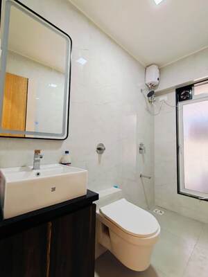 Bathroom in 2 BHK Apartment at Vishwa Bhuvan, Chembur – for Rent