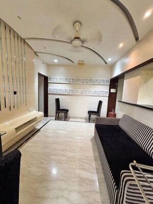 Living Room in 1 BHK Apartment at Bandra West – for Rent