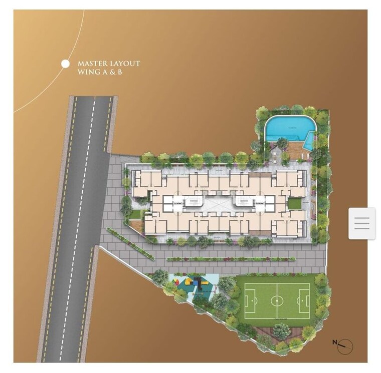 Master Plan, arkade-evoke 2 Bedroom 750 Sq.Ft. Apartment In Goregaon West Mumbai 10160908