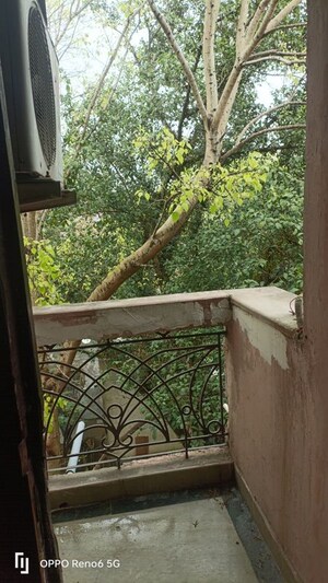 Balcony in 2.5 BHK Builder Floor at East Of Kailash – for Rent