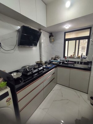 Kitchen in 1 BHK Apartment at JP Airoli Tower, Airoli Sector 19 – for Rent
