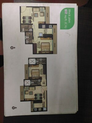 Floor Plan in 1 BHK Apartment at Eco Winds, Bhandup West – for Sale