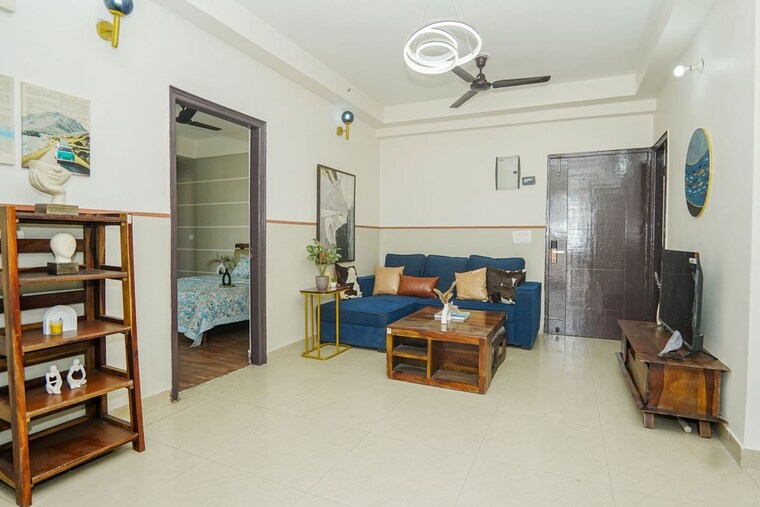 Living Room, fusion-homes 2.5 Bedroom 1155 Sq.Ft. Apartment In Tech Zone 4 Greater Noida Greater Noida 10161763
