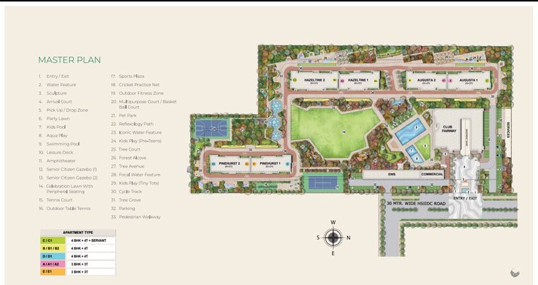 Master Plan, conscient-elaira-residences 3 Bedroom 2535 Sq.Ft. Apartment In Sector 80 Gurgaon 10162052