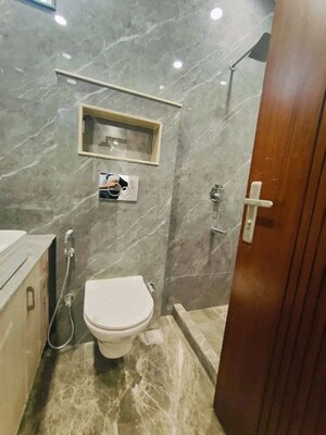 Bathroom in 3 BHK Apartment at Palm Residency Chhatarpur, Chattarpur – for Rent