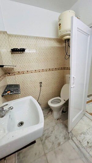 Bathroom in 2 BHK Builder Floor at Malviya Nagar – for Rent