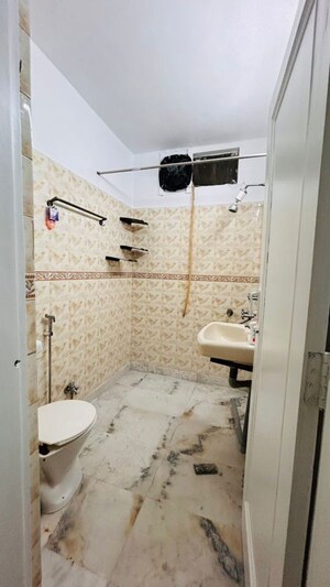 Bathroom in 2 BHK Builder Floor at Malviya Nagar – for Rent