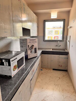 Kitchen in 1 RK Builder Floor at Kohli One Malibu Town, Sector 47 – for Rent