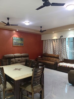Living Room in 4 BHK Apartment at Kharghar – for Rent