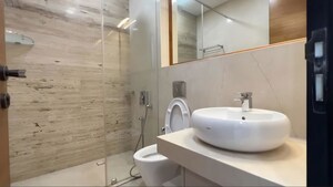 Bathroom in 4 BHK Apartment at Omkar 1973, Worli – for Rent