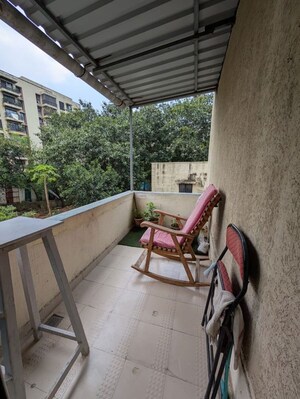 Balcony in 2 BHK Apartment at Larkins Pride Palms, Kolshet Road – for Sale