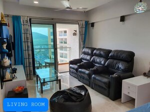Living Room in 3 BHK Apartment at DB Woods, Goregaon East – for Rent