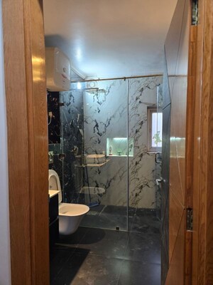 Bathroom in 1 RK Builder Floor at Kohli One Malibu Town, Sector 47 – for Rent